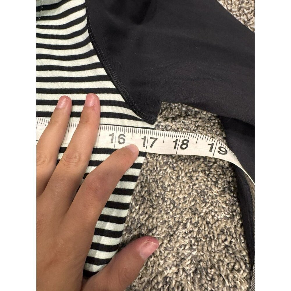 Lululemon Daily Yoga Jacket Classic Stripe Mint Moment Black Size 4 EUC - Picture 4 of 5